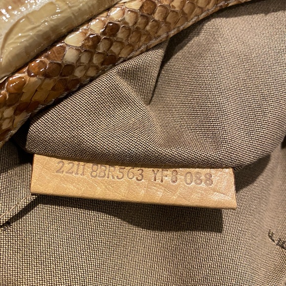 Rare Fendi Buckle Python Hobo Bag - Picture 6 of 9